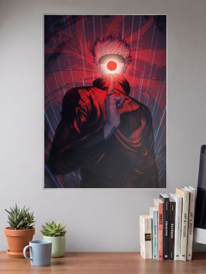 Sukuna Red Eclipse Portrait Anime Poster