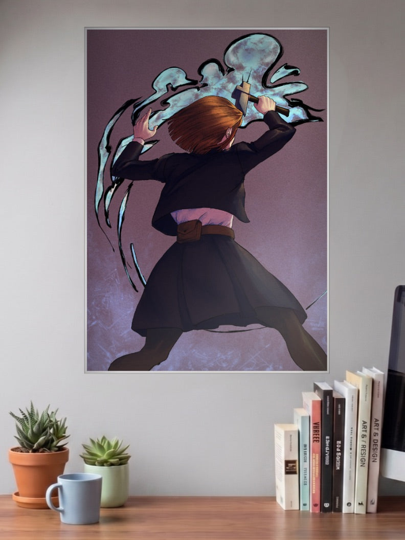 Nobara Kugisaki Nail Technique Anime Poster