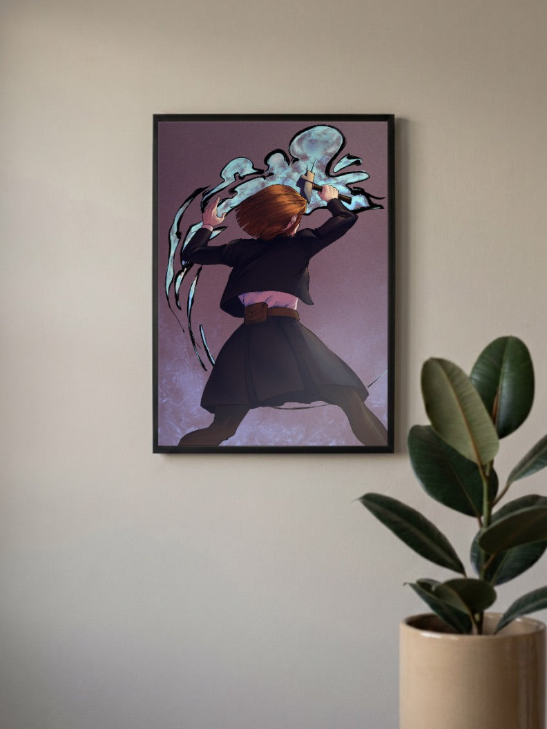 Nobara Kugisaki Nail Technique Anime Poster