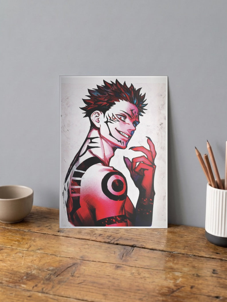Yuji Itadori Sukuna Poster