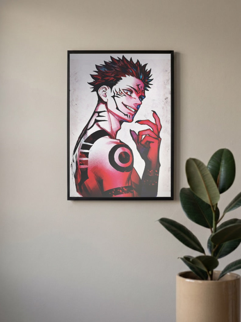 Yuji Itadori Sukuna Poster