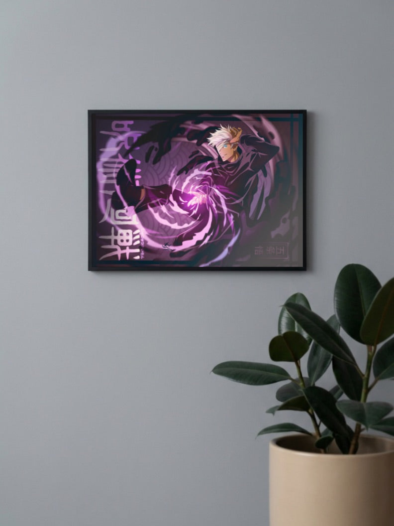 Gojo Saturo Six Eyes Poster