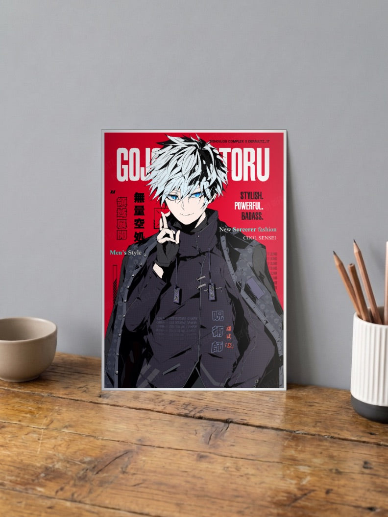 Gojo Saturo Cover Poster