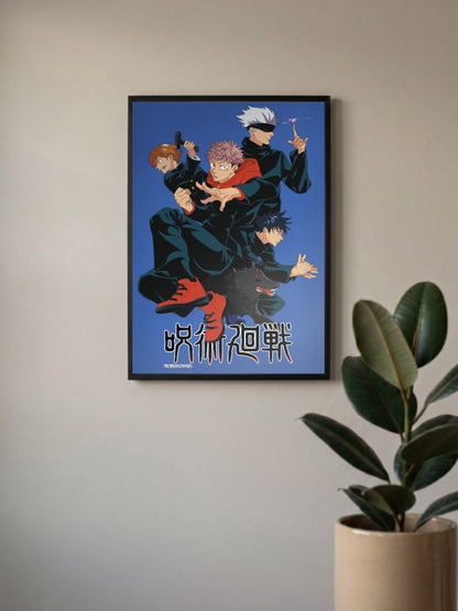 Jujutsu Kaisen Cast Group Anime Poster