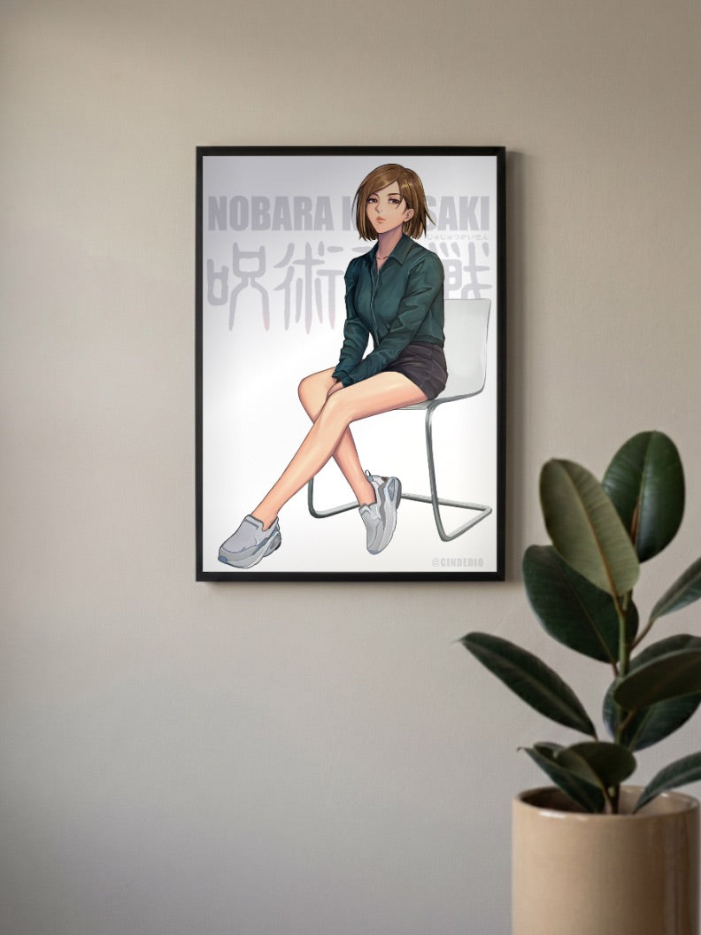 Nobara Kugisaki Casual Style Anime Poster