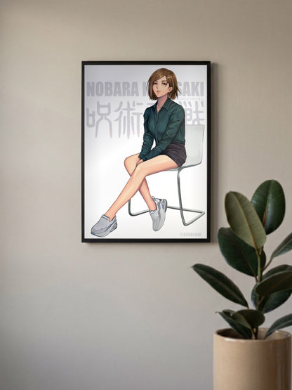 Nobara Kugisaki Casual Style Anime Poster