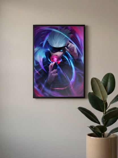 Gojo Satoru Hollow Purple Anime Poster