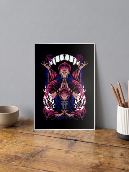 Itadori X Sukuna | The Vessel and the King | Anime Poster
