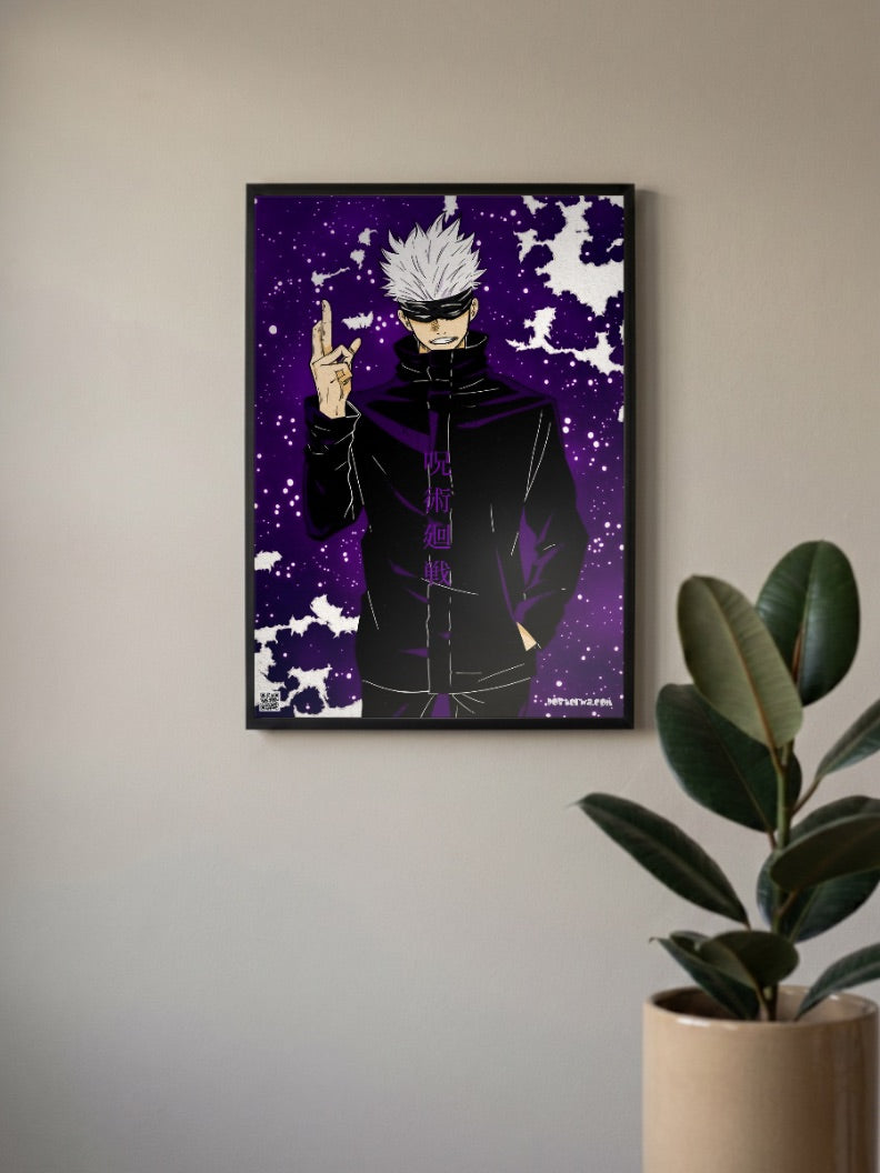 The Strongest Jujutsu Sorcerer Satoru Gojo | JJK | Anime Poster