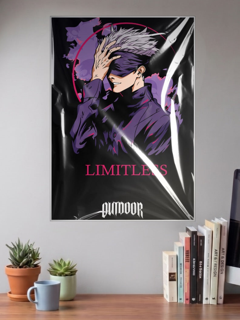 Gojo Satoru Limitless Art Anime Poster