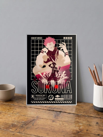 Sukuna King Of Curses Anime Poster