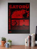 Satoru Gojo Sorcery Fight Anime Poster