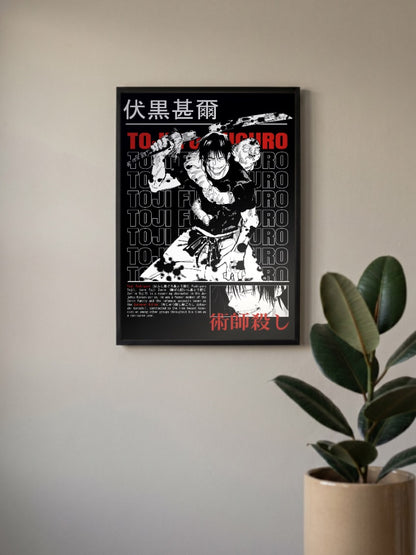 Toji Fushiguro Sorcerer Killer Anime Poster