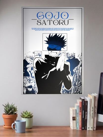 Gojo Satoru Character Bio Anime Poster