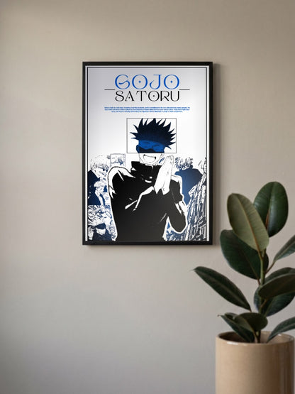 Gojo Satoru Character Bio Anime Poster