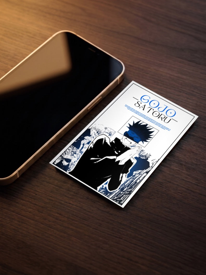 Gojo Satoru Character Bio Anime Poster
