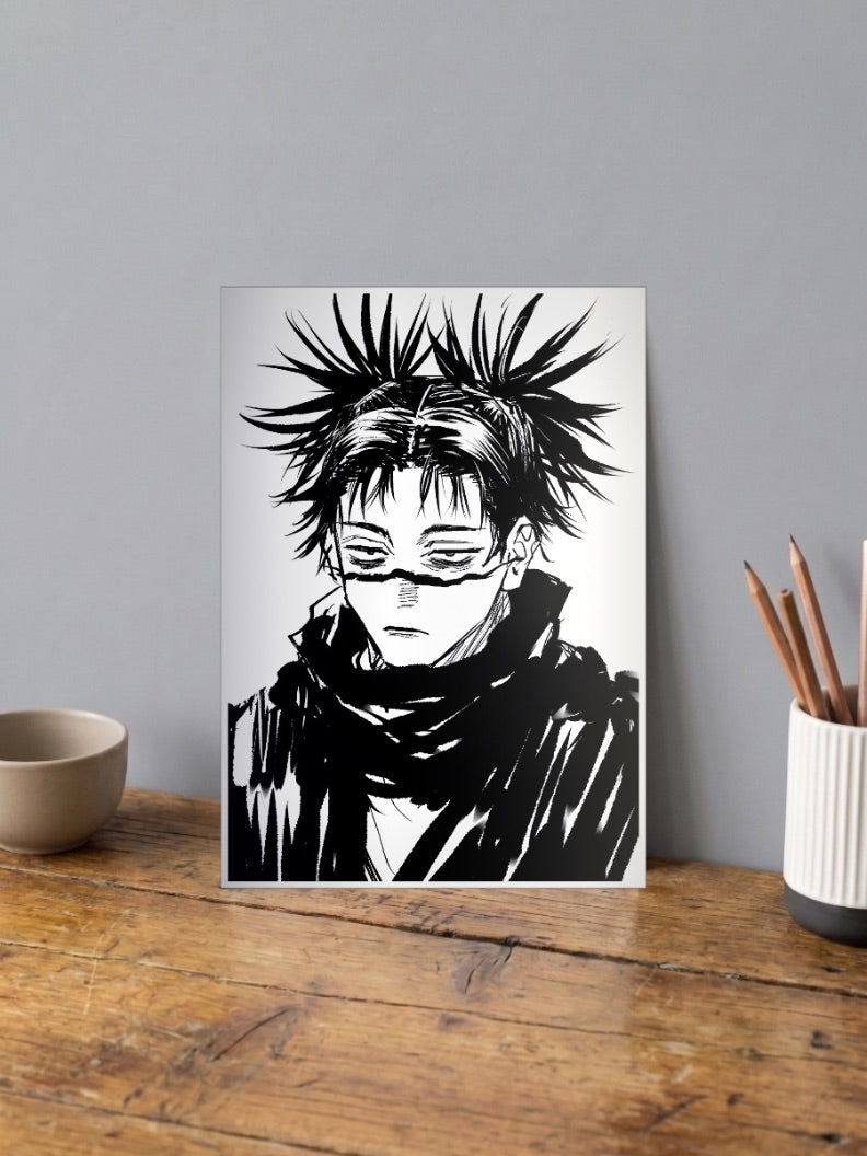Choso Black And White Portrait Anime Poster