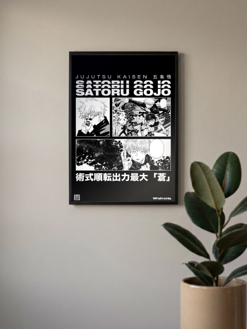 Gojo Comic Strip Poster