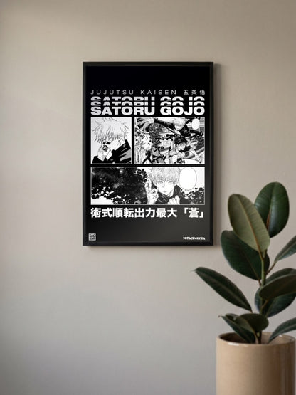 Gojo Comic Strip Poster
