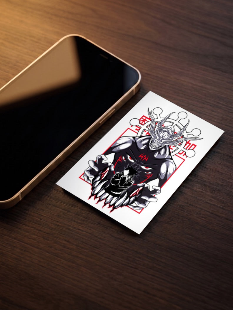 Sukuna Icon Logo Art Anime Poster