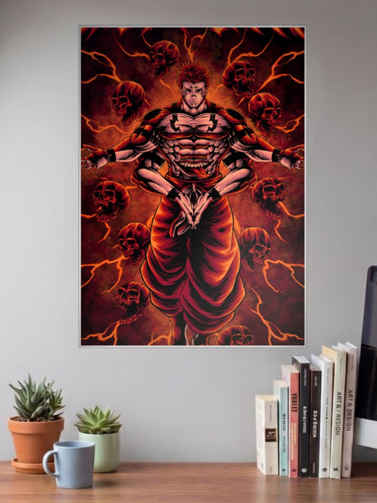 Jogo Fire Cursed Spirit Anime Poster