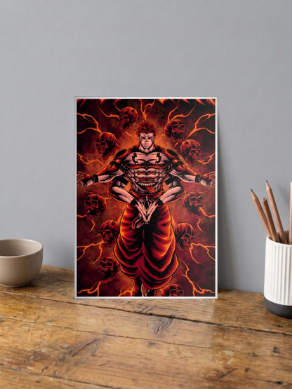Jogo Fire Cursed Spirit Anime Poster