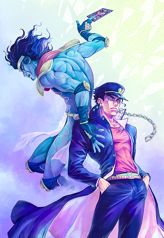 Jotaro and Star Platinum Poster