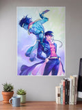 Jotaro and Star Platinum Poster