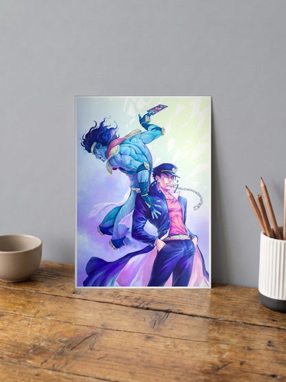 Jotaro and Star Platinum Poster