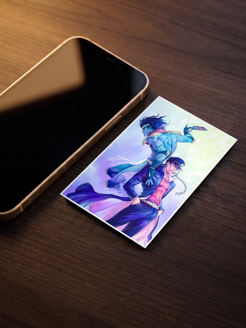 Jotaro and Star Platinum Poster