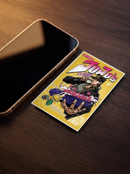 Jotaro Bizarre Cereals Parody Anime Poster