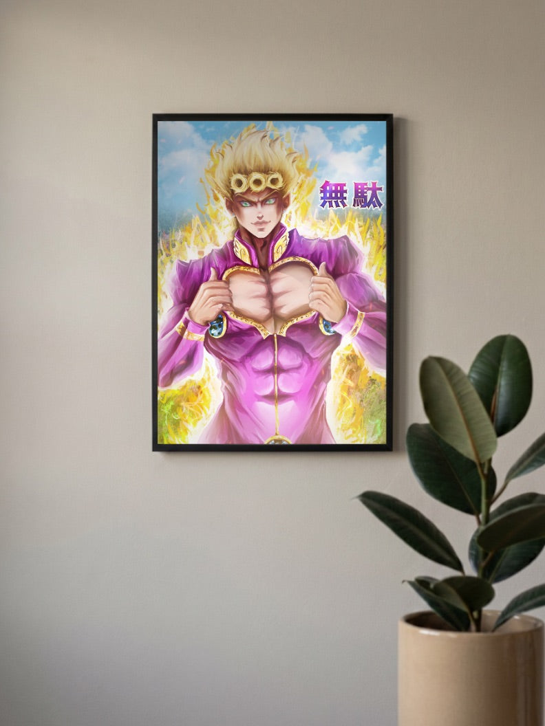 Giorno Giovanna Golden Wind Anime Poster