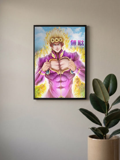Giorno Giovanna Golden Wind Anime Poster