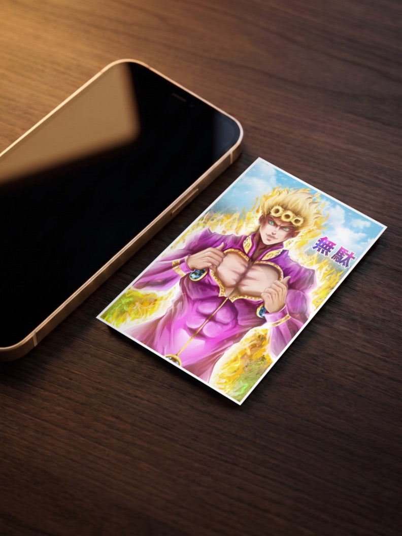Giorno Giovanna Golden Wind Anime Poster