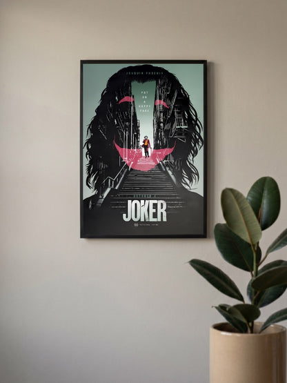 Joker Stairs Smile Design Hollywood Movie Poster