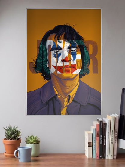 Joker Face Typography Art Hollywood Movie Poster