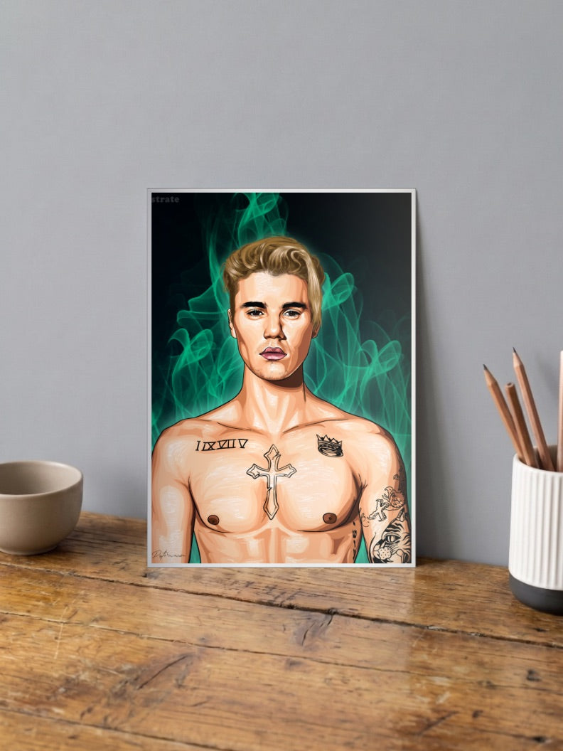 Justin Bieber Art Poster