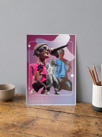Justin Bieber Photo Collage Singers Poster