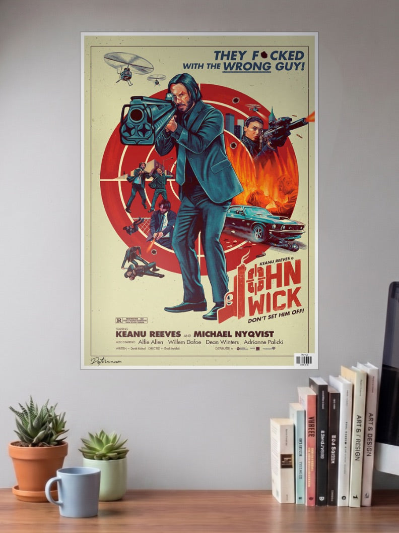 John wick Title Card Poster