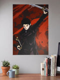 Chihiro Rokuhira Sword Raised Anime Poster