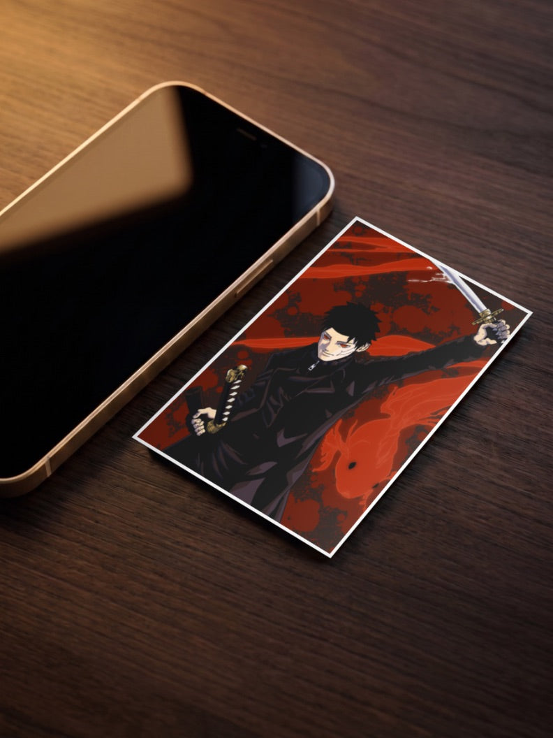 Chihiro Rokuhira Sword Raised Anime Poster