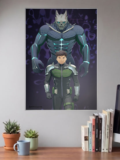 Kafka And Kaiju No8 Form Anime Poster