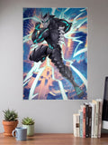 Kaiju No8 Running Pose Anime Poster