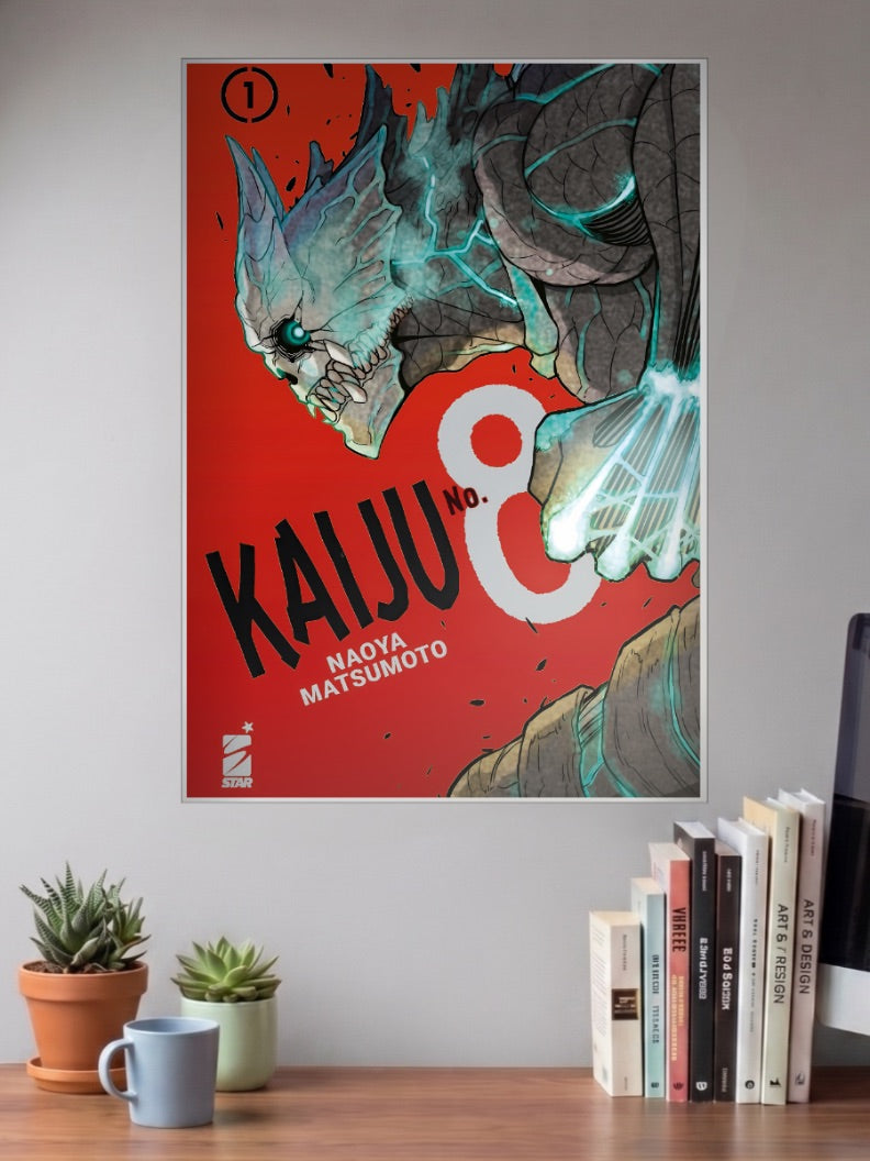 Kaiju No8 Manga Cover Art Anime Poster