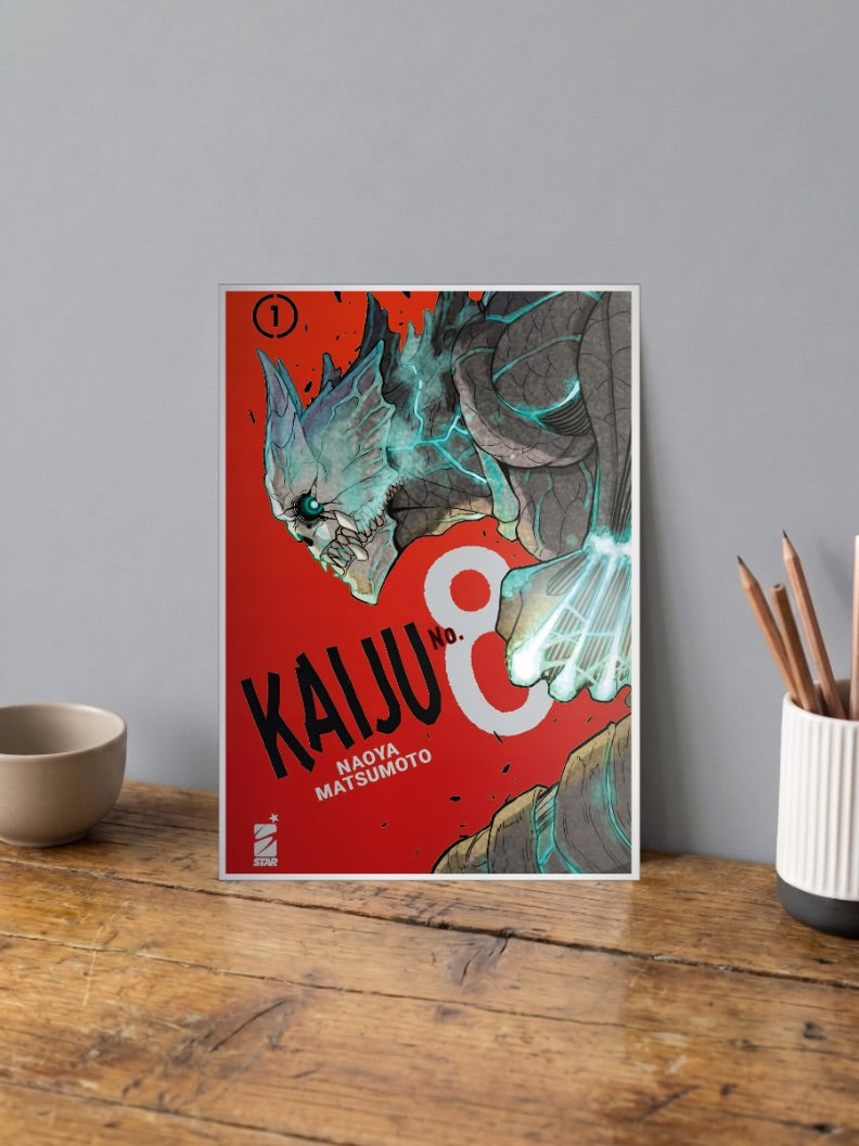 Kaiju No8 Manga Cover Art Anime Poster