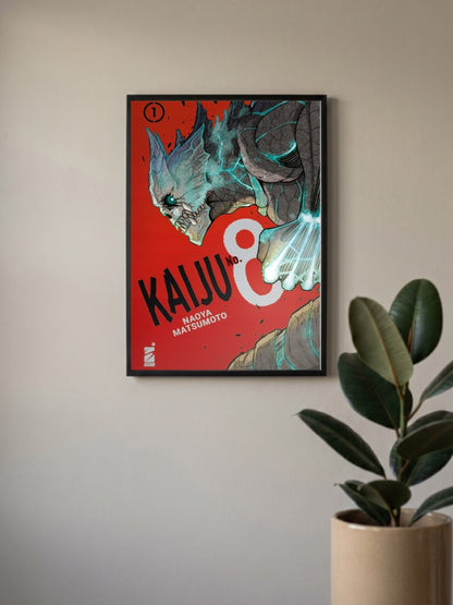 Kaiju No8 Manga Cover Art Anime Poster