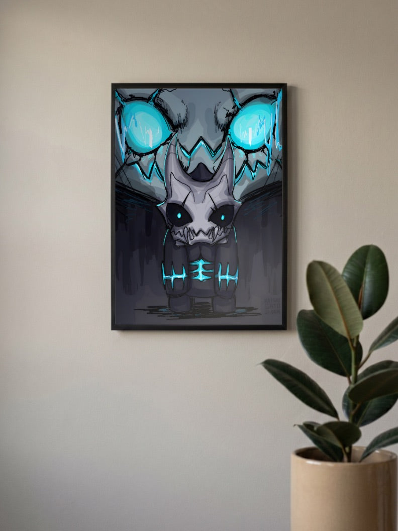 Kaiju No8 Chibi Design Anime Poster