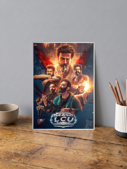 LCU Cast Action Collage Kollywood Movie Poster