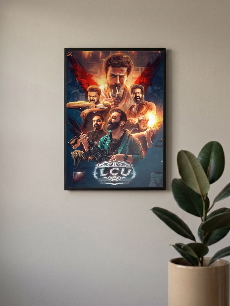 LCU Cast Action Collage Kollywood Movie Poster