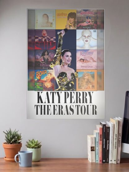 Katy Perry Eras Tour Collage Singers Poster